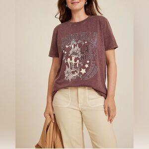 Morgan Wallen Last Night Oversized Graphic Tee Maroon Maurices Whiskey Classics